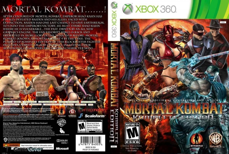 Mortal Kombat 9 (XBOX 360 PS 3) 2011 год