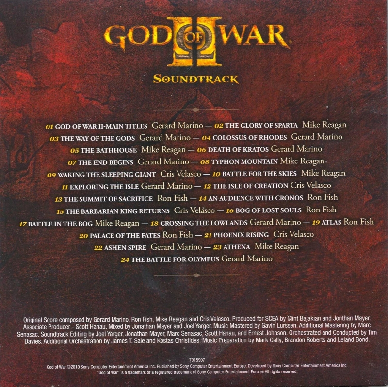 ost God of war 2 - The Glory Of Sparta