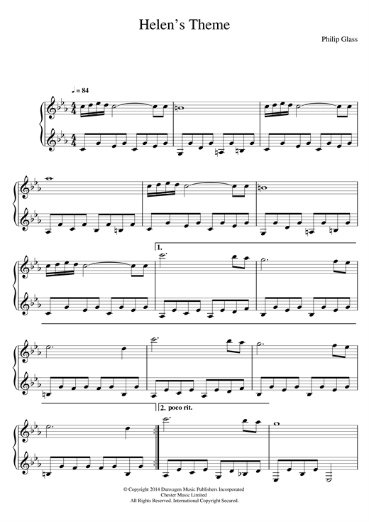 Philip Glass - Piano Duet OST "Порочные Игры"