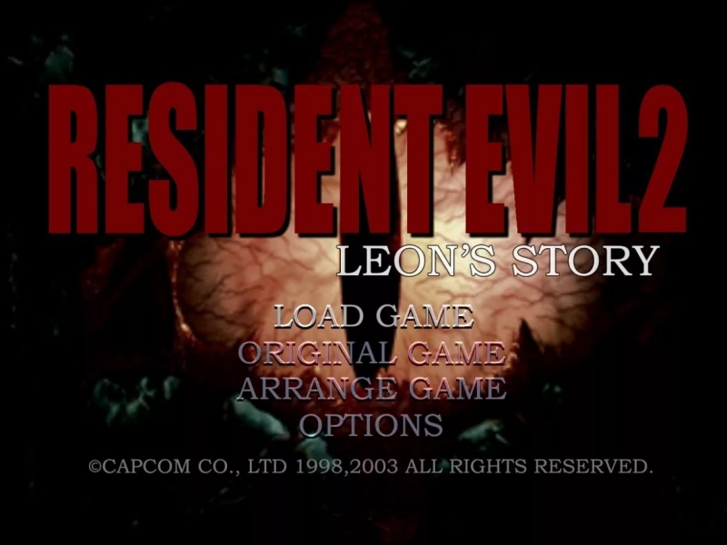 Resident Evil Revelations - Main Menu