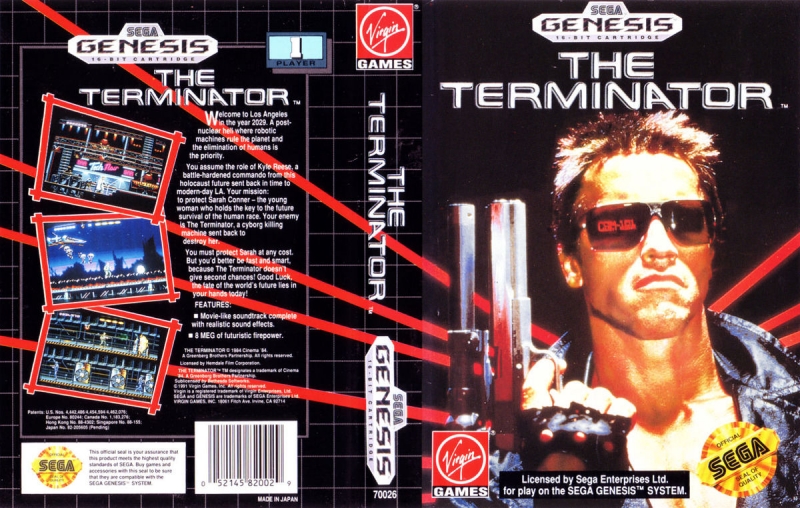 Robocop vs The Terminator Sega Mega Drive 2 16 bit - Flight Term
