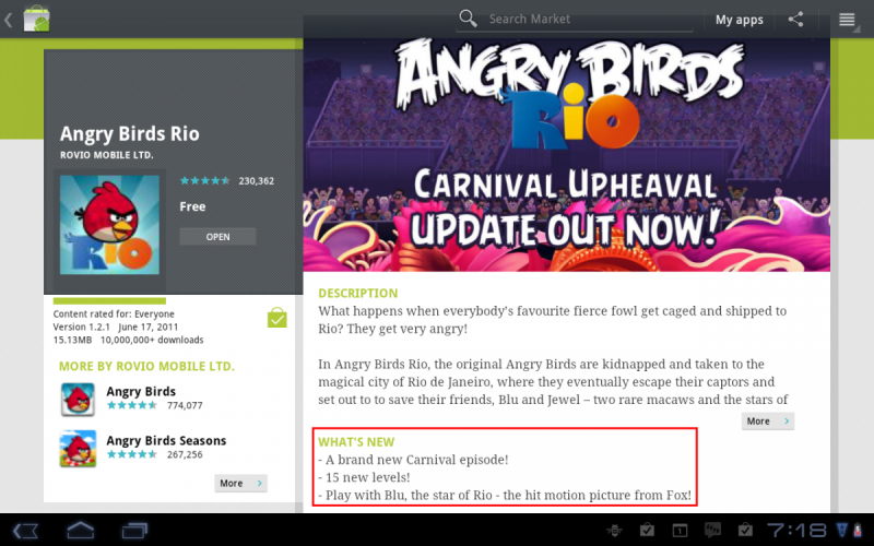 Rovio Mobile - Angry Birds Rio Salsa