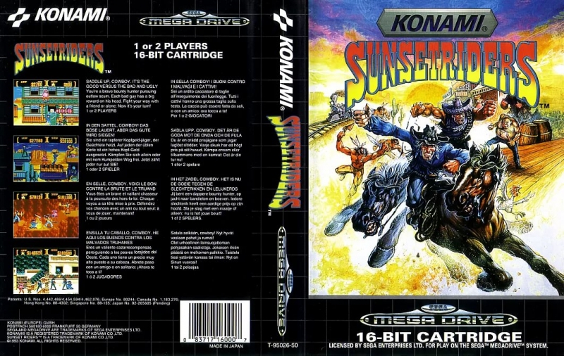 Sega Mega Drive(1)(Psychopi) - Sunset Riders