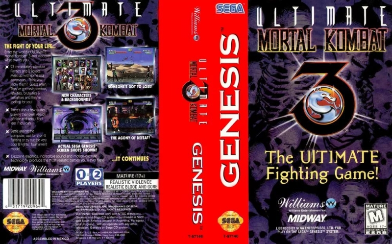 Sega Mortal Kombat 3 - Select Your Fighter