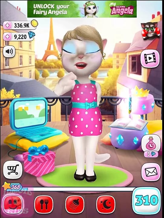 Talking Angela Outfit7✔