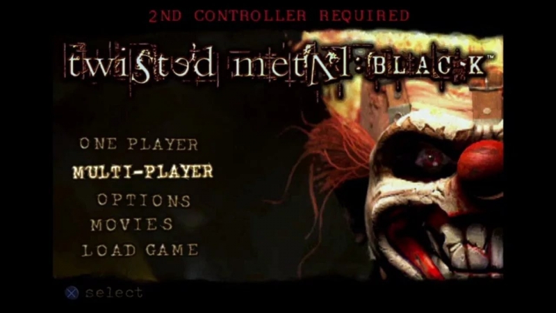 Twisted Metal Black - Title Screen