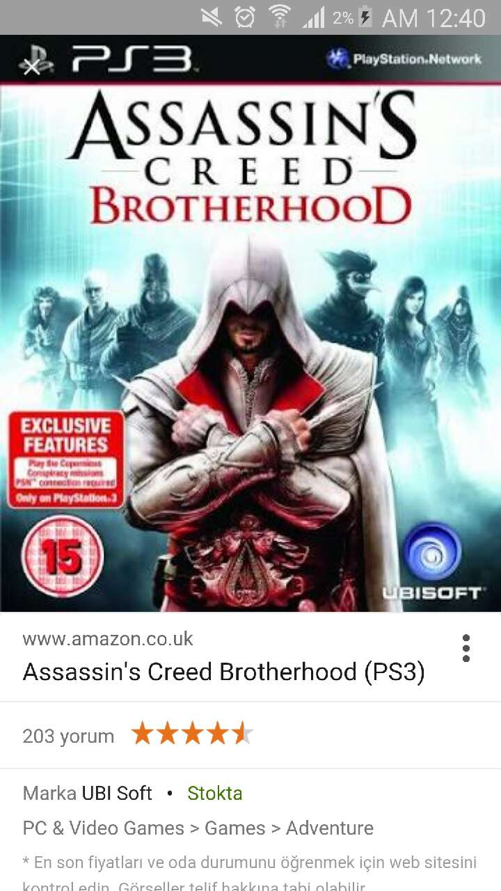 Ubisoft - Assassins creed 3 BrotherhooD
