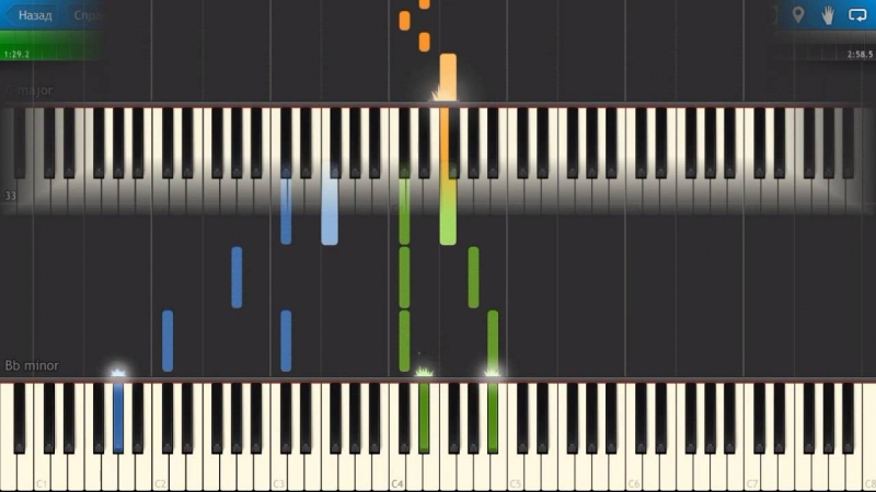 Внеорбитные пример игры на фортепиано piano cover