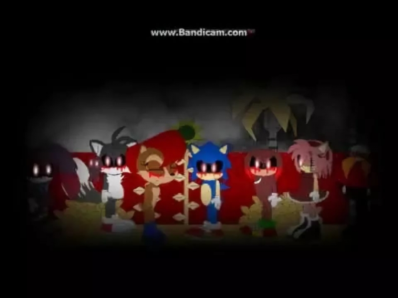 Sonic.exe challenges to Tails,Knuckles,Robotnik