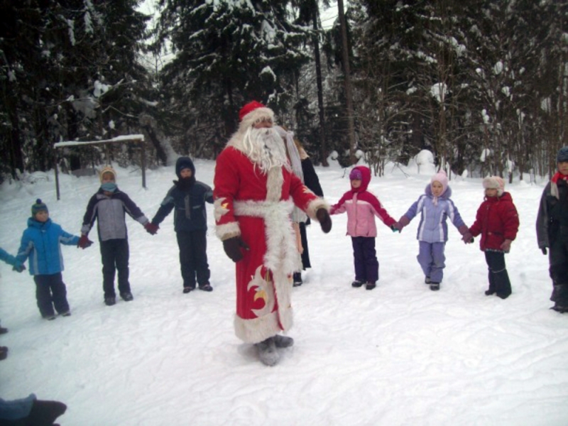 Зимняя - Танец - игра с Дедом Морозом