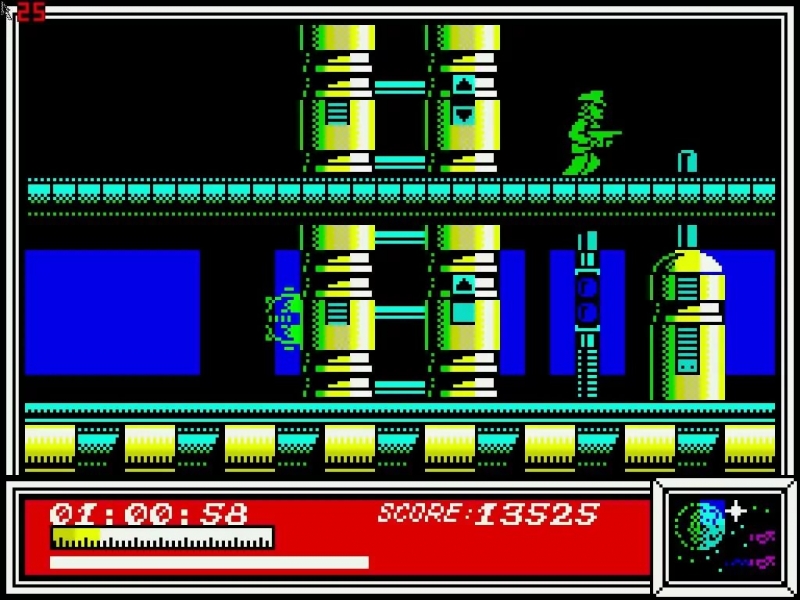 ZX Spectrum - звук загрузки игры Dan Dare